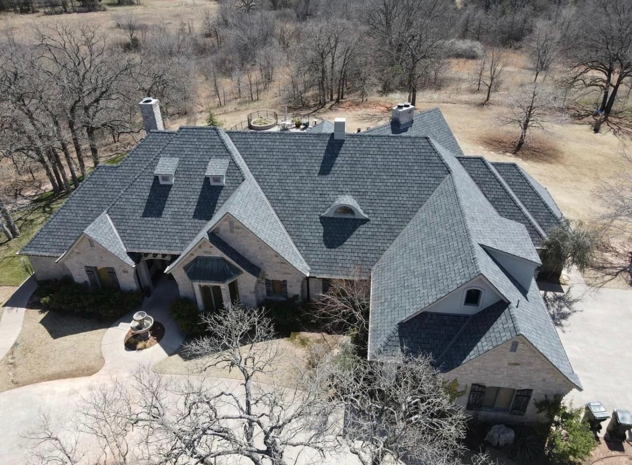 Professional roofing work